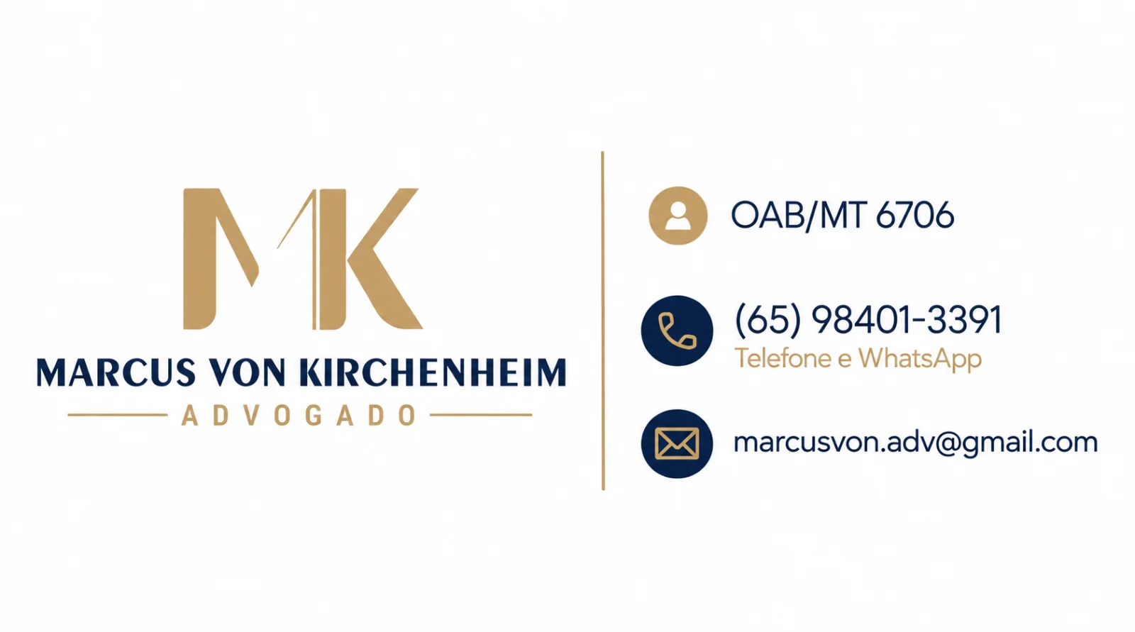 Cartão de Marcus Von Kirchenheim