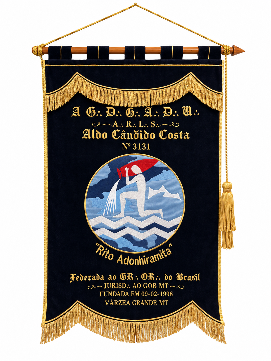 Estandarte da A.R.L.S.   Aldo Cândido Costa