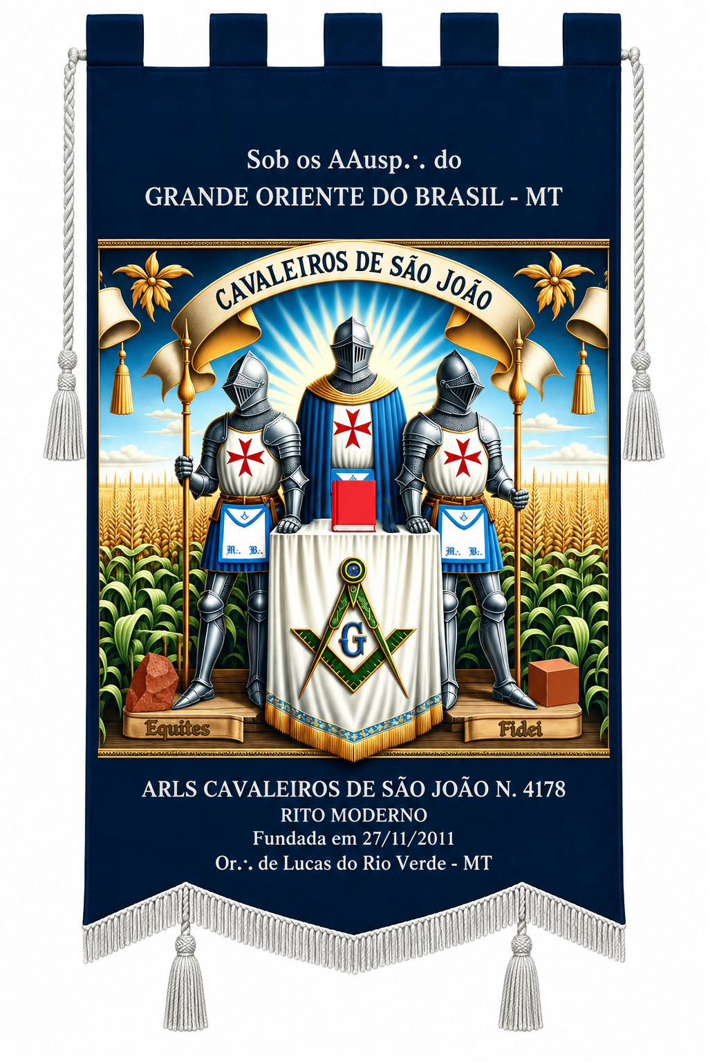 Estandarte da A.R.L.S. Cavaleiros de São João